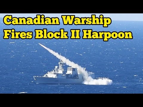 Canadian Navy Fires Harpoon Missile at Exercise Talisman Sabre in Australia