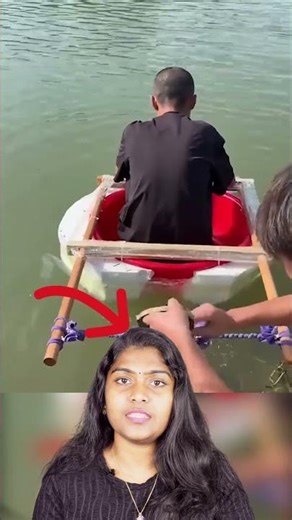 ഈ കുട്ടി സ്കൂളിൽ പോകാൻ ഒരു ബോട്ട് നിർമ്മിച്ചു 😲