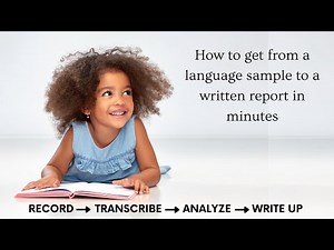 Language Sampling Tool for SLPs