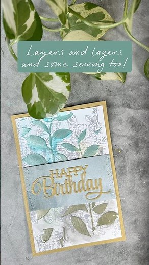 Creative card making for a special birthday step by step art tutorial