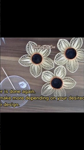 Delicate quilled Flower using Comb #diy #craft #flowers #craftideas #quillingart #quilling