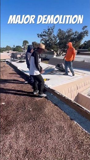 Major Roof Demolition!!! #roofingbyballcontracting