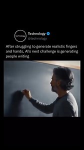 2.7K views · 870 reactions | After overcoming the challenge of generating realistic hands and fingers, AI now faces a new hurdle: accurately depicting people writing. This task requires capturing the complex interactions between fingers, writing tools, and surfaces, as well as the subtle motions involved in handwriting—all in a way that appears natural and believable. #technology #reels #explore #viral #ai | Technology IG | Facebook