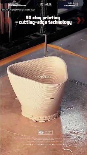 3D clay printing - cutting-edge technology #3dprinter