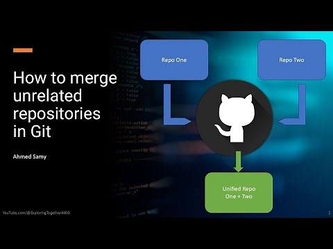 How to merge unrelated repositories in Git, into one repository ?