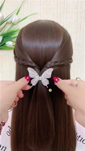 😳 🎀 5 Cute Hairstyle Hacks You'll Love! 🤯 #shorts #hairstyles #viral