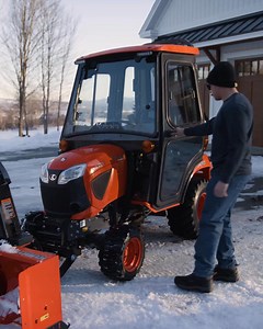 1.5K views · 12 reactions | Clear snow, haul loads, and tidy your property faster with Kubota's winter-ready equipment. | Kubota Canada | Facebook