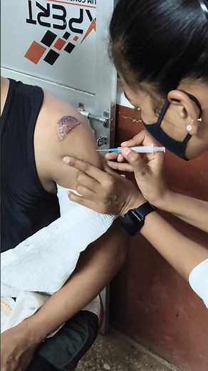 how to give intramuscular injection 💉🧑‍⚕️#rabies injection