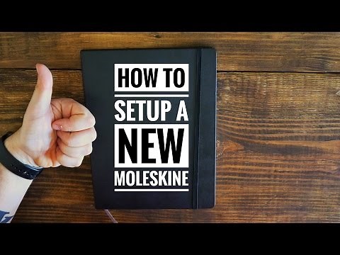 HOW TO: Setup a New Moleskine Notebook