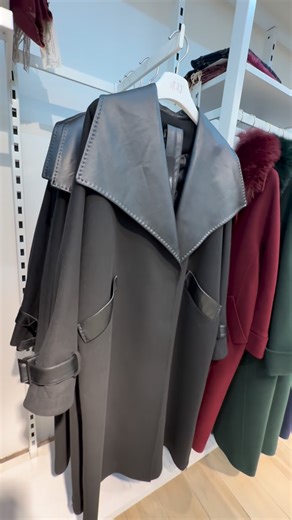 ‎July Store جولاي ستور‎ on Instagram: "New Luxury Coat 🖤#july_store #july #newcollection #leather#viral"