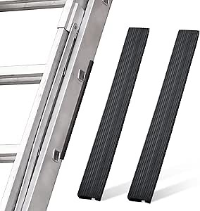 Ladder Stabilizer for Gutters & Roof, Extension Ladder Accessory Cover, Anti-Slip, Fall Prevention | Scratch Protection, Ladder Safety Covers, Strong Grip, Corner Covers (1 1/8" Wide Offset “T")