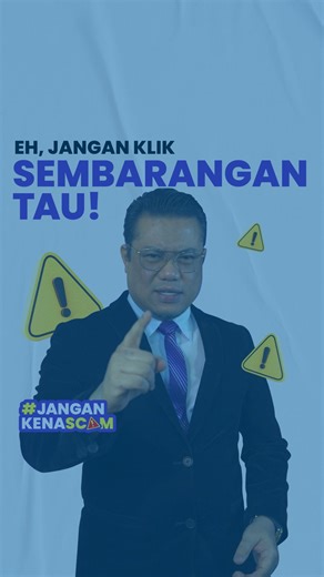 Touch ‘n Go eWallet on Instagram: "Satu klik boleh mengubah segalanya? Itulah Scam Malware! 惡 Elakkan diri menjadi mangsa. Ingin tahu perkembangan dan berita terkini tentang taktik scam terbaharu? Ikuti @jangankenascamofficial di Instagram. Learn more at https://www.touchngo.com.my/ewallet/security-centre/ #TNGeWallet #JanganKenaScam #Security"