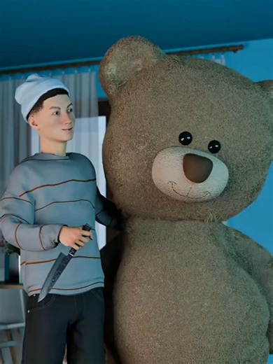 Remaja Sembunyi di Dalam Boneka Beruang Saat Penggerebekan