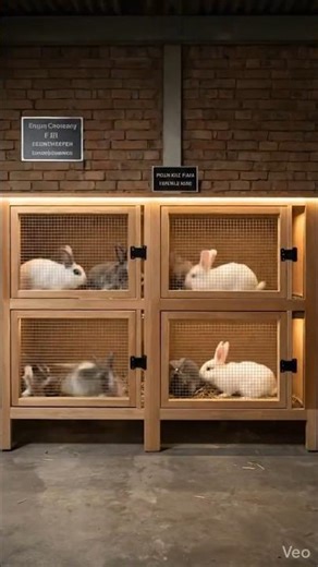 Amazing Rabbit Farm Build 🐇 From Empty Shed to Luxury Setup 😱 #Shorts