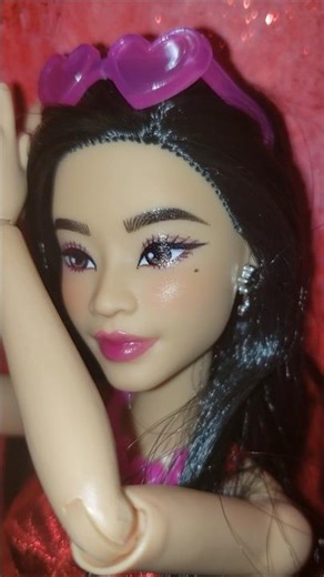 Barbie in heart Red Two piece swimsuit spring break Fashion #beach #barbie #spring