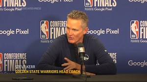 4K views · 86 reactions | "WHEN ARE WE GOING TO DO SOMETHING?" In Dallas, the coach of the Golden State Warriors Steve Kerr did not want to talk about basketball. He urged Congress to mandate background checks for gun purchases in the wake of the deadly shooting at a Texas grade school. (Video: NBA/GOLDEN STATE WARRIORS/AP) https://bit.ly/3yVYyHb | WPDE ABC15 | Facebook