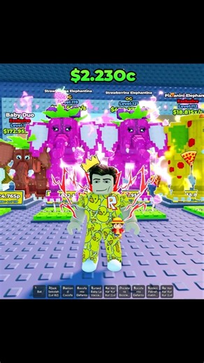 I HAVE THE TWO RAREST ELEPHANTS FROM ESCAPE THE TSUNAMI BY LUCKY BLOCK ROBLOX#shorts #roblox #gaming