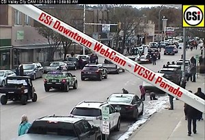 A fews pixs of the VCSU Homecoming Parade from the CSi Downtown WebCAM. see full parade video here at The Replay Channel. | The Replay Channel