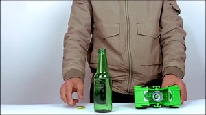 Manual Bottle Capper Tool - Capping Kit - Includes Beer Bottle Capper and 50 Bottle Caps 26mm Beer Corking Machine For Home Brewing - Beer Making Supplies (Green)