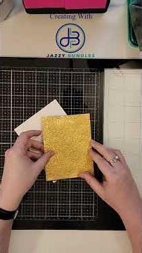 💌✨ Cardmaking Tutorial: Embossing Folder and Tissue Paper Technique