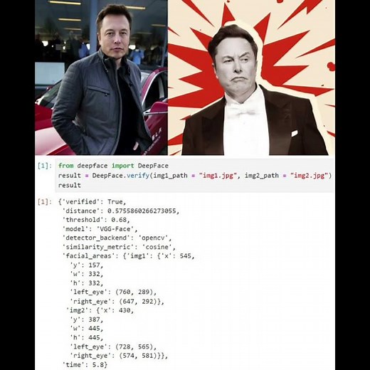 deepface - Python library for facial recognition and more #artificialintelligence #coding