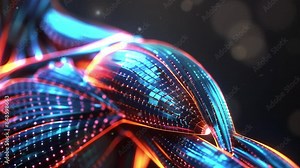 micro artificial muscles on the shoulder. futuristic technological background. Ultra Realistic Close-Up. High-Detail. High quality. medical illustration style