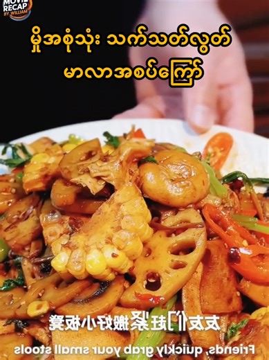 မှိုအစုံသုံး သက်သတ်လွတ် မာလာအစပ်ကြော် #VegetarianMala #MalaXiangGuo #MeatlessRecipes #MyanmarVegetarian #HealthyCooking