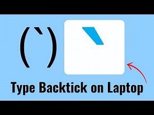 how to type Backtick on laptop | write Backtick symbol in laptop Keyboard