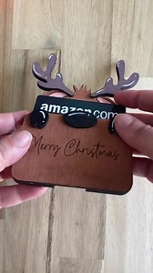 Reindeer Gift Card Holder SVG | Christmas Gift Card Ornament | Laser Cut File for Holiday Gifts - Etsy