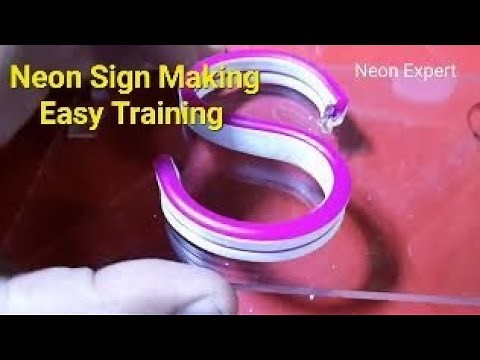 Neon Light Sign Basic Manufacturing Training in Two Methods. Easy Neon names making Training