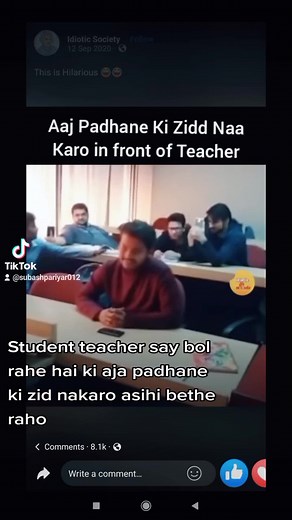 Student Engagement in Classroom with Smartphone