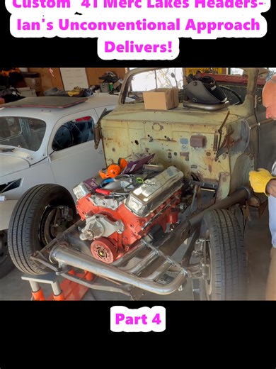 Custom '41 Merc Lakes Headers- Ian's Unconventional Approach Delivers! (4)