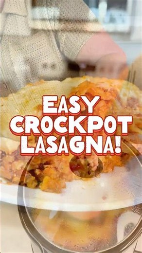 Crockpot Lasagna 🧀 No Boiling Required