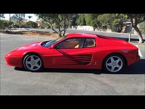 1992 Ferrari 512TR, Inspection and Test-Drive, 17k Miles, Red-Tan