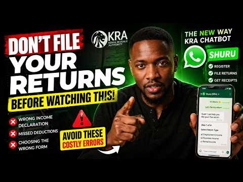 “DON’T File Your iTax Returns Before Watching This! (KRA Shuru WhatsApp Guide + Mistakes)”