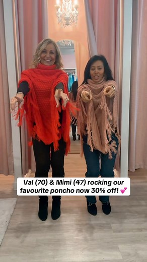 2.8K views · 29 reactions | Our fabulous ponchos/shawls are 30% off!  The perfect gift or the easiest way to elevate any outfit! Shop here: https://artizanfashion.com/collections/poncho Call 1-877-278-4926 for client care or to place an order! 殺曆✨ #60plusandfabulous #50plusandfabulous #30off #ponchos #womenover50 #womenover60 #womenclothing #fashioninspo | Artizan Fashion Retail | Facebook