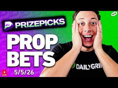 TOP PRIZEPICKS NBA, MLB, NHL, CBB & ESPORTS PLAYER PROPS for TODAY 5/5 | Sports Betting (LIVE)