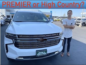2022 Chevrolet Suburban Review difference between Premier and High Country trim package