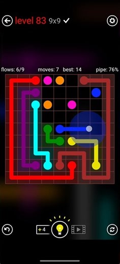 FLOW FREE MANIAS 9x9 LEVEL 83 COMPLETE SOLUTION #android #games #level #flowfree #solution #iso