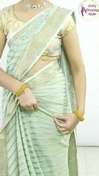 simple saree draping tutorial #beauty #style #fashion
