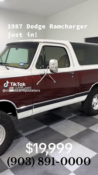 1987 Dodge Ramcharger ready for a new home! #Dodge #Mopar #ClassicCar