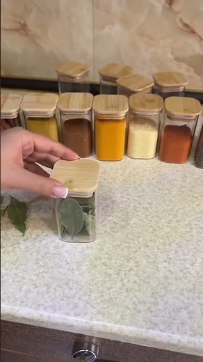 Glass Storage Jars with Bamboo Lids — Kitchen Upgrade! ✨🍪