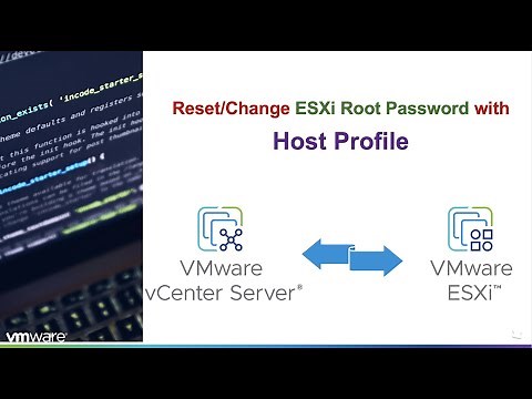 110 Reset/Change ESXi Root Password with Host Profile