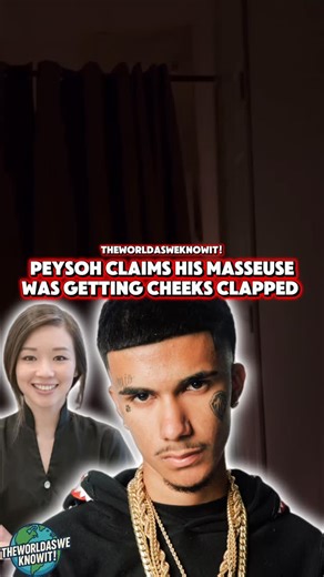 TheWorldAsWeKnowIt! on Instagram: "California Rapper Peysoh’s masseuse is getting her cheeks clapped out in the middle of his supposed massage 😂🤣🤦🏽‍♂️ #viral #peysoh #chicano #viralreels #california"