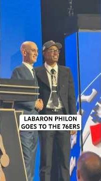 Labaron Philon goes 22nd Overall to the Philadelphia 76ers in the 2026 NBA Draft
