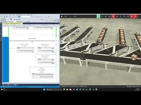 6-Line Merge – Factory I/O + Studio 5000