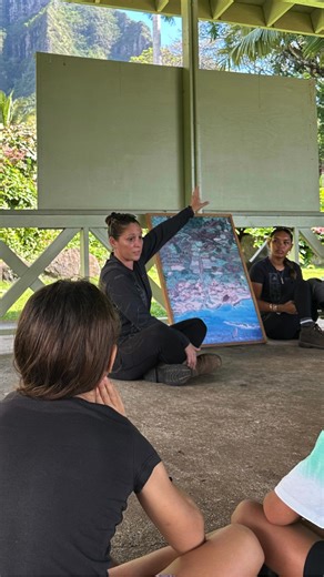 From exploring the 4,000-acre ahupua‘a of Kualoa to learning hula that honors Hakipu‘u, Ka‘a‘awa, and Kualoa—we traced history through land, stories, and song 🌿✨ We learned about the 800-year-old fishpond, the history of Kualoa dating back to 1850, and the deep knowledge held in trees like kukui, ‘ulu, and more. Mahalo Auntie Lehua for guiding us through this unforgettable journey! | Hawaii Nature Center