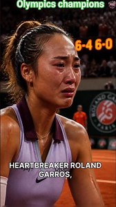 Zheng Qinwen BREAKS DOWN in Tears After French Open Shock Exit 😢🎾