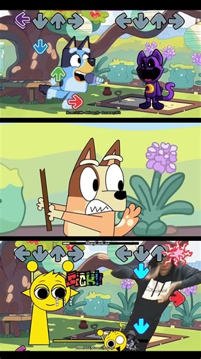 Bluey Can Can vs Smiling Critters vs 61 meme Mod - Friday Night Funkin' vs Poppy Playtime Meme