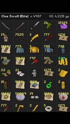 76 Megarares from 5001 Elite Caskets?! #osrs #oldschoolrunescape